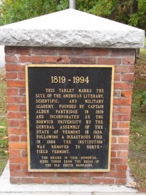 American Literary, Scientific, and Military Academy Marker image. Click for full size.