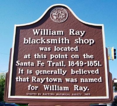 William Ray Blacksmith Shop Marker. Click for full size. William Ray Blacksmith Shop Marker image. Click for full size.