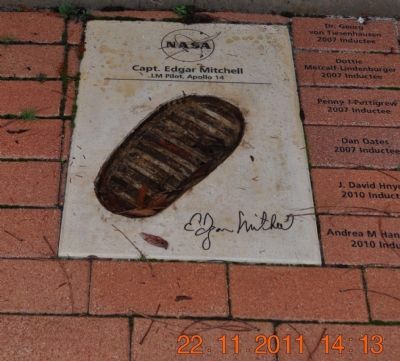 Footprint & Signature of Capt. Edgar Mitchell image. Click for full size.