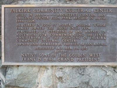 Falkirk Community Cultural Center Marker. Click for full size. Falkirk Community Cultural Center Marker image. Click for full size.
