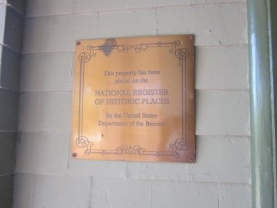 National Register of Historic Places Plaque. Click for full size. National Register of Historic Places Plaque image. Click for full size.