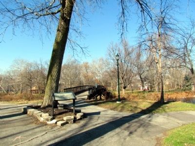 South Entrance to Island Park. Click for full size. South Entrance to Island Park image. Click for full size.