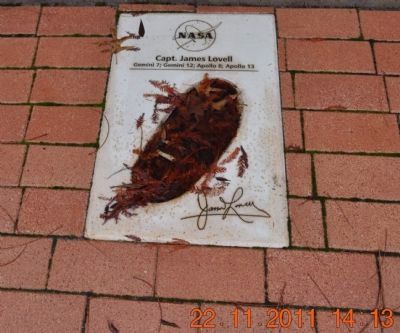 Capt. James Lovell Footprint & Signature. Click for full size. Capt. James Lovell Footprint & Signature image. Click for full size.