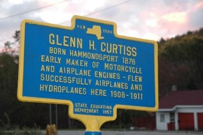 Glenn H. Curtiss Marker image. Click for full size.