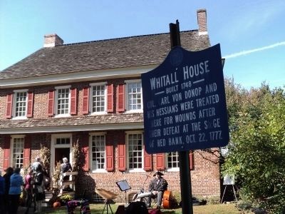 Whitall House Marker. Click for full size. Whitall House Marker image. Click for full size.