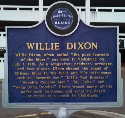 Willie Dixon Marker (front) image. Click for full size.