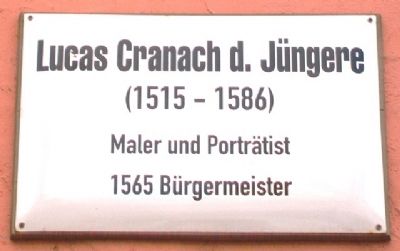 Lucas Cranach d. Jüngere Marker. Click for full size. Lucas Cranach d. Jüngere Marker image. Click for full size.