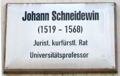Johann Schneidewin Marker. Click for full size. Johann Schneidewin Marker image. Click for full size.
