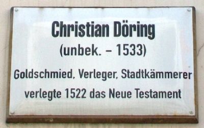 Christian Döring Marker. Click for full size. Christian Döring Marker image. Click for full size.