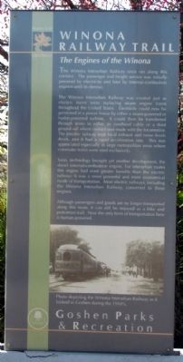 The Engines of the Winona Marker image. Click for full size.