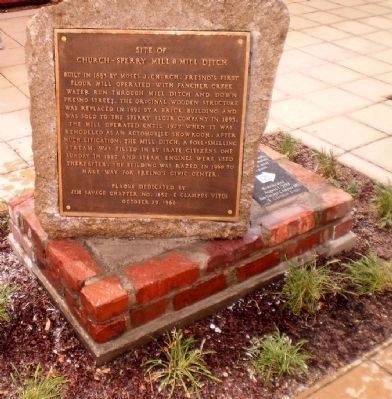 New Site of Church-Sperry Mill and Mill Ditch Marker image. Click for full size.
