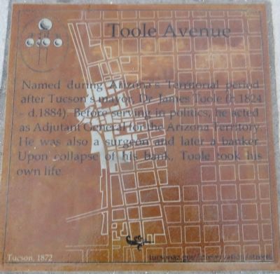 Toole Avenue Marker image. Click for full size.