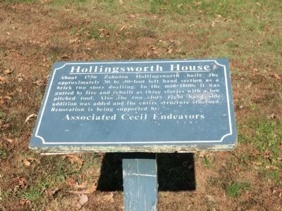 Hollingsworth House Marker. Click for full size. Hollingsworth House Marker image. Click for full size.