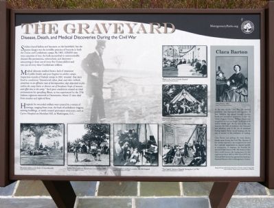 Disease, Death, and Medical Discoveries During the Civil War Marker. Click for full size. Disease, Death, and Medical Discoveries During the Civil War Marker image. Click for full size.