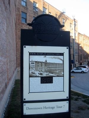 Aurora Silverplate Manufacturing Co. Marker image. Click for full size.