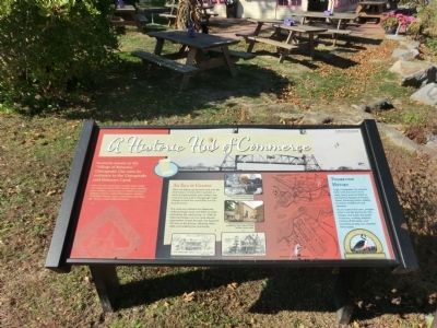 A Historic Hub of Commerce Marker. Click for full size. A Historic Hub of Commerce Marker image. Click for full size.