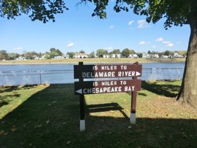 Chesapeake and Delaware Canal Sign image. Click for full size.