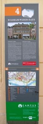 Wilhelm-Weber-Haus Marker. Click for full size. Wilhelm-Weber-Haus Marker image. Click for full size.