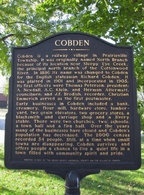Cobden Marker image. Click for full size.