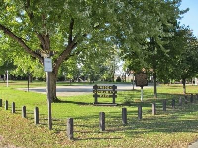 Cobden Community Park and Marker image. Click for full size.