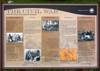 Civil War Troops & Darnestown Residents Marker. Click for full size. Civil War Troops & Darnestown Residents Marker image. Click for full size.