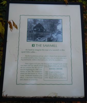 The Sawmill Marker. Click for full size. The Sawmill Marker image. Click for full size.