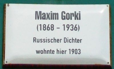 Maxim Gorki Marker image. Click for full size.