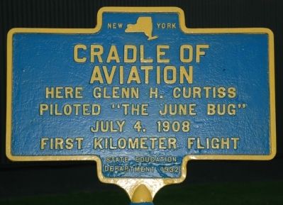 Cradle of Aviation Marker. Click for full size. Cradle of Aviation Marker image. Click for full size.