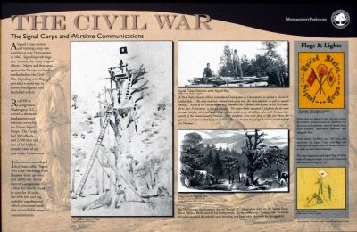 The Signal Corps and Wartime Communications Marker image. Click for full size.