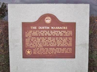 The Dustin Massacre Marker image. Click for full size.