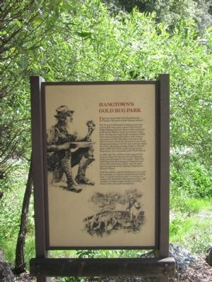 Hangtown’s Gold Bug Park Marker. Click for full size. Hangtown’s Gold Bug Park Marker image. Click for full size.