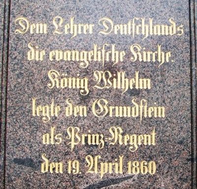 Philipp Melanchthon Monument Detail. Click for full size. Philipp Melanchthon Monument Detail image. Click for full size.
