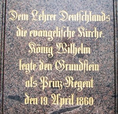 Philipp Melanchthon Monument Detail image. Click for full size.