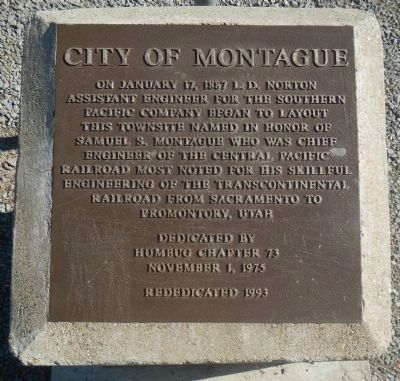 Montague Marker. Click for full size. Montague Marker image. Click for full size.