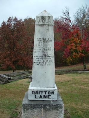 Britton Lane Confederate Soldiers Memorial image. Click for full size.