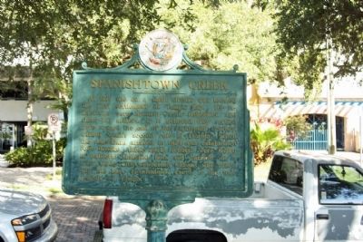Spanishtown Creek Marker seen along West Bay Street image. Click for full size.