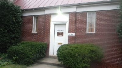 638 N. Alfred Street - the original entrance to the Robert Robinson Library - 1940 image. Click for full size.