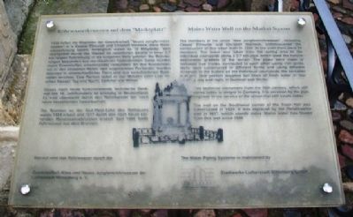 Mains Water Well on the Market Square Marker. Click for full size. Mains Water Well on the Market Square Marker image. Click for full size.