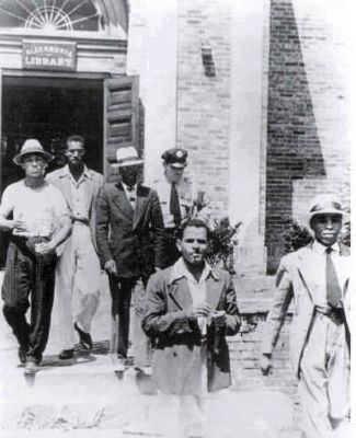 Alexandria Library Sit-in, 1939 image. Click for full size.