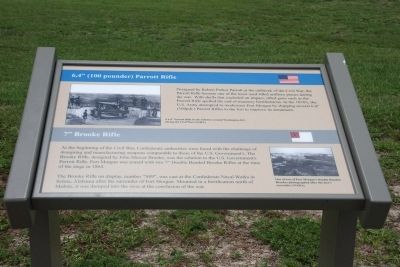 6.4” (100 pounder) Parrott Rifle / 7” Brooke Rifle Marker. Click for full size. 6.4” (100 pounder) Parrott Rifle / 7” Brooke Rifle Marker image. Click for full size.