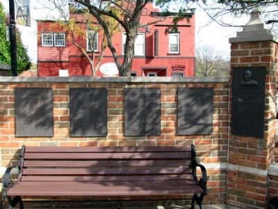 James E. Mahan Park Marker (Left Side). Click for full size. James E. Mahan Park Marker (Left Side) image. Click for full size.