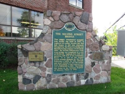 The Second Street Bridge Marker. Click for full size. The Second Street Bridge Marker image. Click for full size.