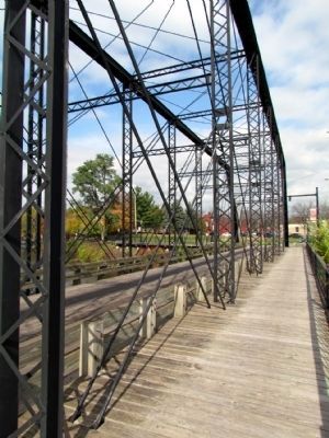 Pedestrian Walkway<br>across Second Street Bridge. Click for full size. Pedestrian Walkway<br>across Second Street Bridge image. Click for full size.