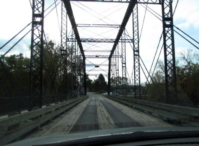 Driving south across the Second Street Bridge image. Click for full size.