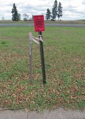 Geodetic Survey Marker at Grange Shrine. Click for full size. Geodetic Survey Marker at Grange Shrine image. Click for full size.