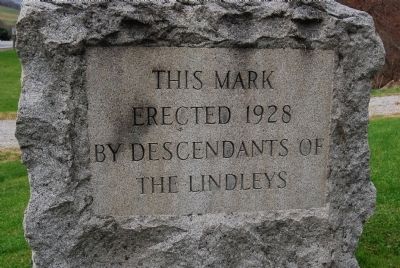 Site of Old Lindley Fort and Stockade Marker. Click for full size. Site of Old Lindley Fort and Stockade Marker image. Click for full size.