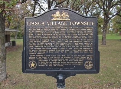 Itasca Village Townsite Marker image. Click for full size.
