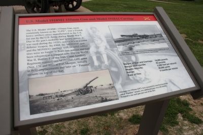 U.S. Model 1918M1 155mm Gun and Model 1918A1 Carriage Marker image. Click for full size.