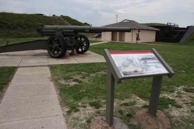 U.S. Model 1918M1 155mm Gun and Model 1918A1 Carriage Marker image. Click for full size.