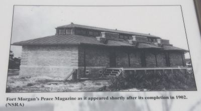 Fort Morgan's Peace Magazine as it appeared shortly after its completion in 1902. (NSRA) image. Click for full size.